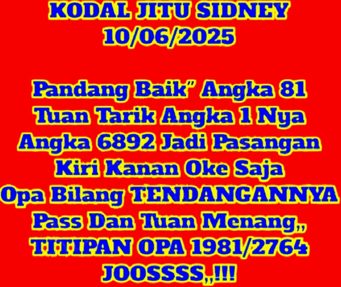 Syair sdy