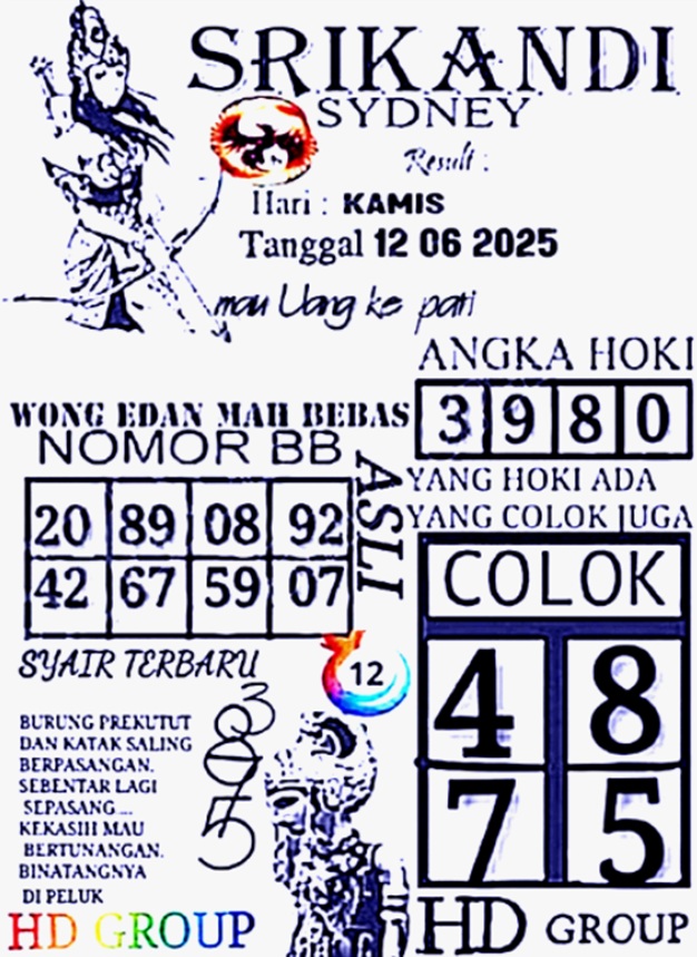 Syair sdy