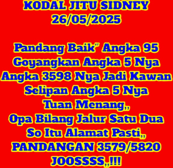 Syair sdy