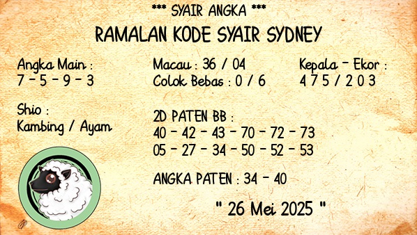 Syair SDY