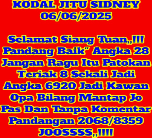 Syair sdy