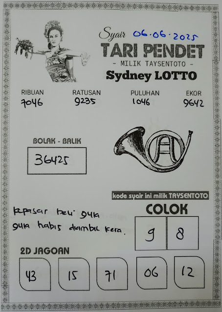 Syair sdy